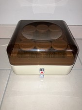 SUPERBE YAOURTIÈRE VINTAGE SEB BLANCHE 8 POTS A CLIPSER FONCTIONNELLE