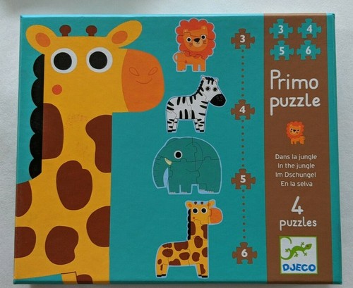 Puzzle djeco primo zoo - 4, ..
