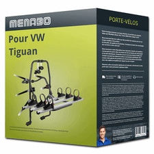 Porte-vélo Menabo Stand Up 3 pour VW Tiguan 09.2007-04.2016 3 vélos TOP