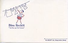BUVARD PUBLICITAIRE /// BLEU RECKITT /// LE BLEU QUI FAIT BLANC /// 