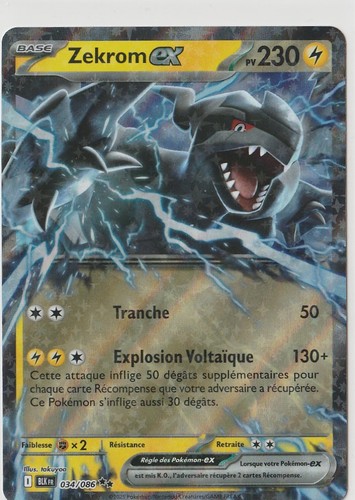 Carte pokémon zekrom - carte, ex