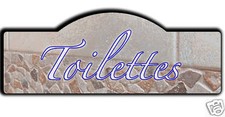 PLAQUE PORTE TOILETTES WC