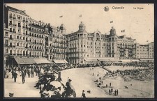 CPA Ostende, La Digue 1916 