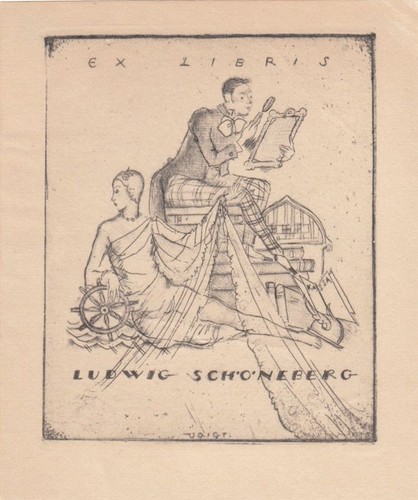 Exlibris livre art imprimé - exlibris,