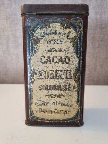 Ancienne boîte cacao moreuil - ancienne,