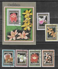 BENIN Série complète + bloc :   Fleurs  Orchidées                      327