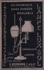  PUBLICITÉ DE PRESSE 1903 LAMPE INCANDESCENCE PAR L'ALCOOL BRINKMAN -ADVERTISING