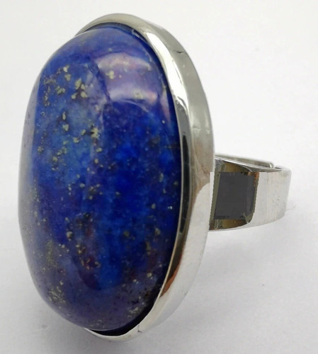 Bague lapis lazuli pierre - lazuli, en