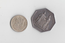 Jeton Banque de France  argent Poids 25,3g diamètre 3,7cm + 20 F Belge en argent