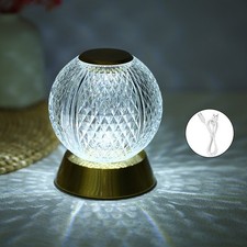 Neoglint Cristal Métal Lampe De Chevet Sans Fil Lampe De Table Touch Control