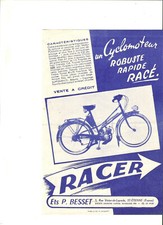 RACER HIMO POULAIN CYCLOMOTEUR - 1953 / catalogue brochure prospekt dépliant