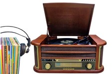 Nostalgia wooden music system