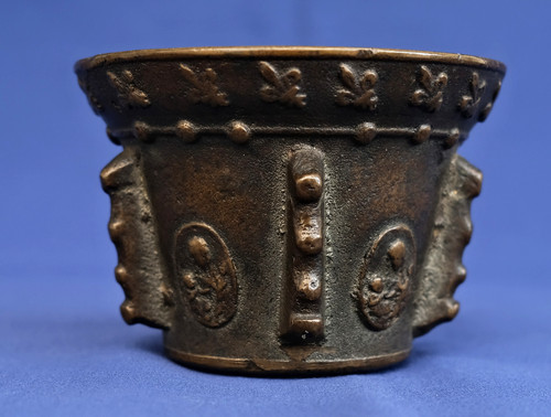 Mortier apothicaire bronze - mortier,