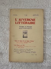 1930 Revue Auvergne