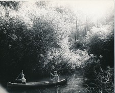 LES LANDES c. 1938 - Canoë