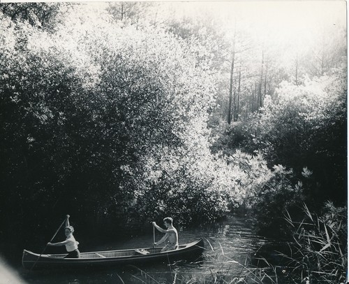 Les landes 1938 - c., canoë