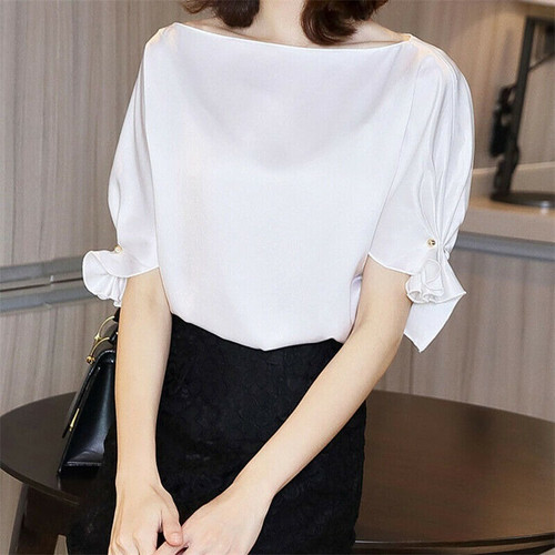 Chemisier femme satin - chemisier,