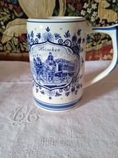 Belle Chope à bière ? Heineken décor attelage Chevaux  et Moulin DELFT 