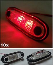 10X Égaliser Rouge LED Arrière Marqueur Pour Kelsa Barre Feu Lampes 12v Remorque