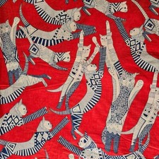 Tissu imprimé à la main