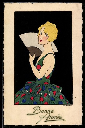 Carte postale artiste - carte,