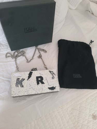 Sac main minaudiere - main, argent