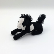 Petite peluche cheval noir - petite,