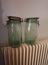 Lot de 2 anciens bocaux en