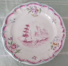 assiette décorative S Sois faïence Colas Clamecy décor main