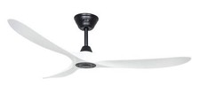 Ventilateur de plafond Télécommande Moteur DC Eco Genuino Noir / Blanc 152 cm