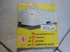 Ancien catalogue manufacture d'armes et cycles de Chatelerault