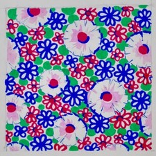 Atelier TESTEMALE - Peinture originale - Gouache - Projet de tissu 832