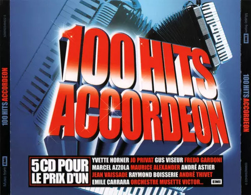 100 hits accordéon various - 100, accordéon,