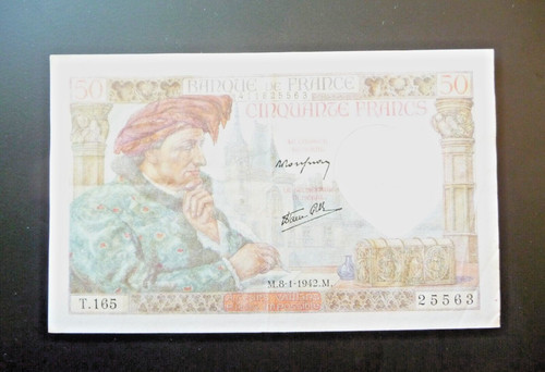 Billet francs jacques - 50,