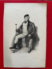 CA98-GRAVURE ORIGINALE-LOUIS FERVILLE-ACTEUR-THÉÂTRE-19e