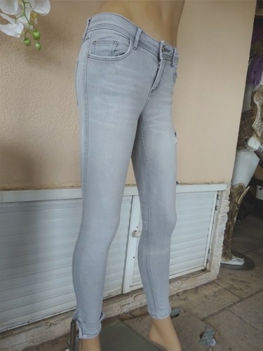 Jean zara gris dechire - jean's,