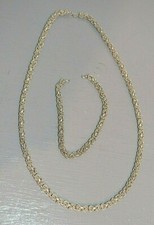 Chaine et Bracelet Argent Massif Maille Royale