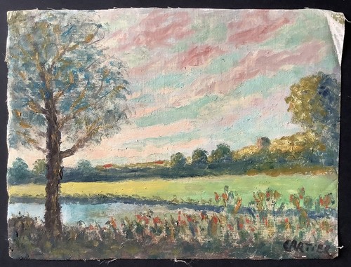Tableau ancien huile michel - tableau,