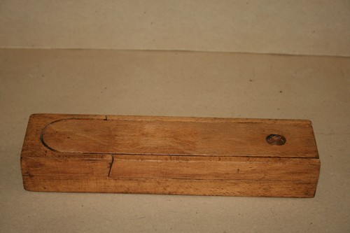 Plumier ancien double bois - double,