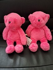 Lot Peluche Doudou Ours Rose