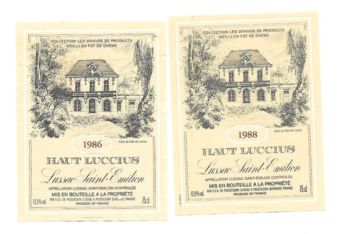 Etiquette vin lussac - de,