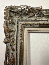 Cadre ancien 8P 8F sculpté