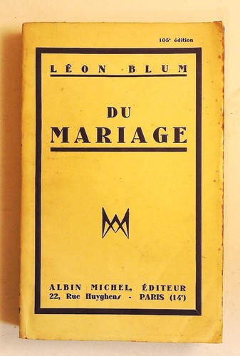 Léon blum mariage albin - léon,