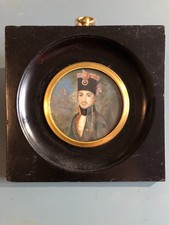 Peinture Miniature,portrait d'un militaire des armées Savoie Piemont fin 18 eme?