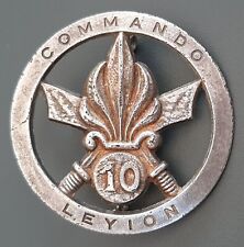 Insigne 1° BEP COMMANDO 10 LEYON Indochine LÉGION ÉTRANGÈRE Retirage meulé ...