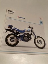 Suzuki DR600SH 1987 DR600 SH carte moto de collection Atlas Japon