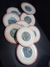 Lot 11 Assiettes parlantes Art