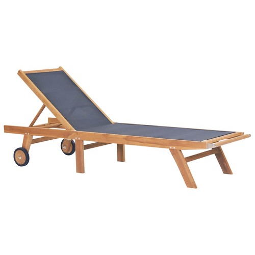 Teck massif chaise longue - massif,