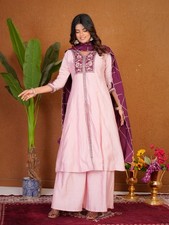 Ensemble kurti rose avec - kurti,