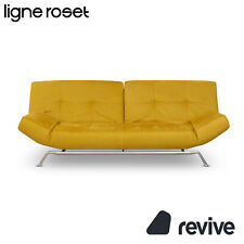 Ligne Roset Smala Tissu Canapé Trois Places Jaune Neuf Manuel Fonction